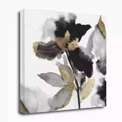 Kirklands Home Black Leaves II Giclee Canvas Art Print, 30x30 in. Discount