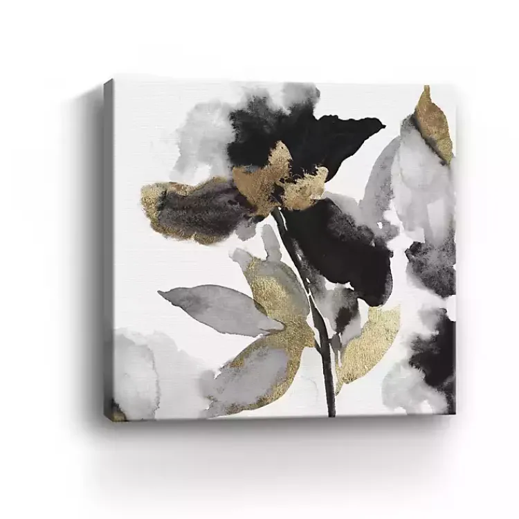 Kirklands Home Black Leaves II Giclee Canvas Art Print, 40x40 in. Clearance