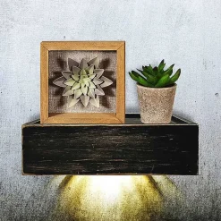 Kirklands Home Black LED Floating Shelf with Remote, 10 in. Sale