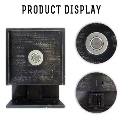Kirklands Home Black LED Floating Shelf with Remote, 10 in. Sale