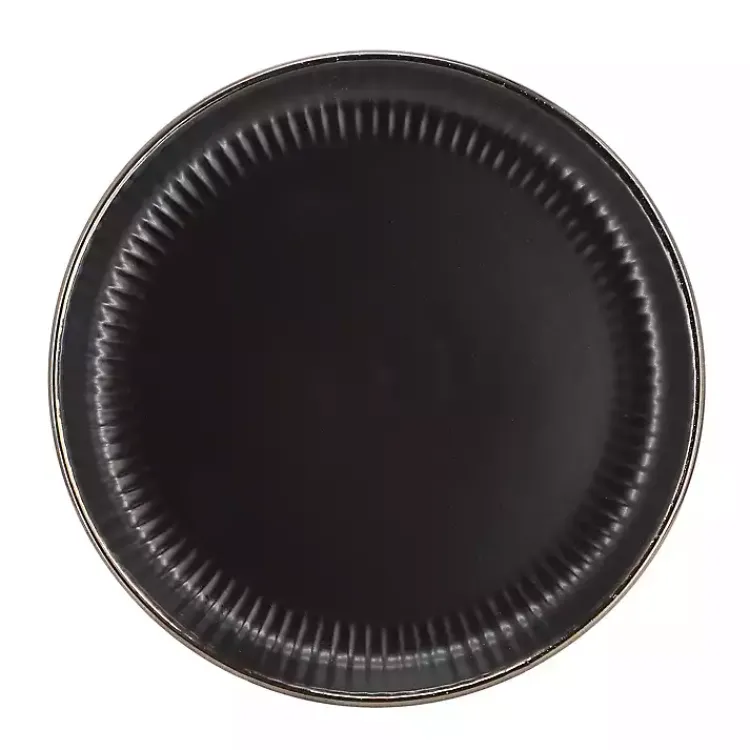 Kirklands Home Leo Stoneware 16-pc. Dinnerware Set Black Clearance