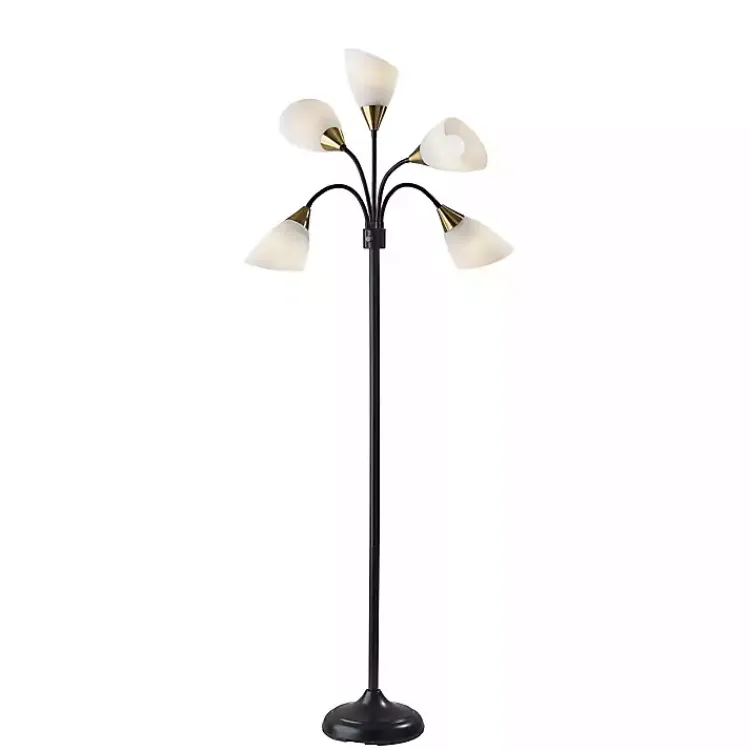 Kirklands Home Black 5-Light Adjustable Tree Floor Lamp Outlet
