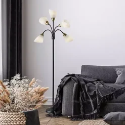 Kirklands Home Black 5-Light Adjustable Tree Floor Lamp Outlet