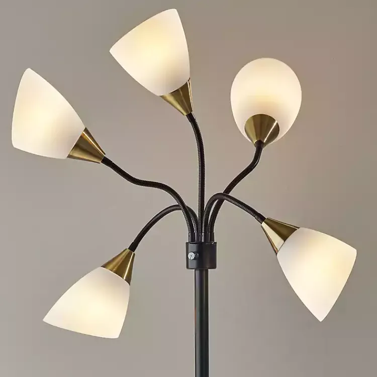 Kirklands Home Black 5-Light Adjustable Tree Floor Lamp Outlet