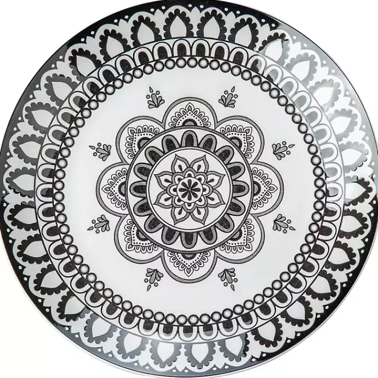 Kirklands Home Black Lila Patterned 12-pc. Dinnerware Set Online