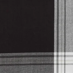 Kirklands Home Black Long Stripe Bordered Table Runner, 72 in. Discount