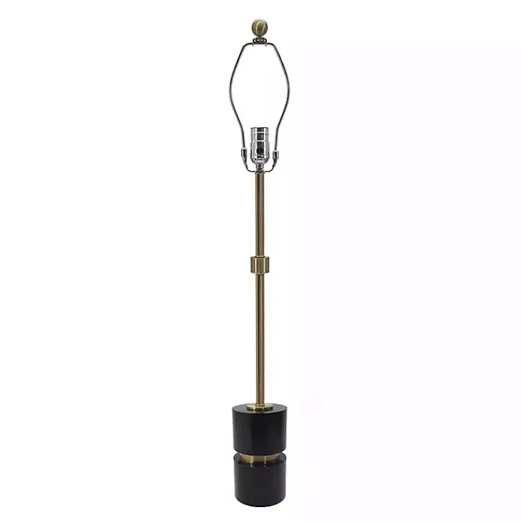 Kirklands Home Black Marble and Gold Metal Buffet Lamp Hot
