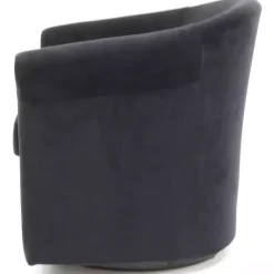 Kirklands Home Marley Swivel Accent Chair Black New