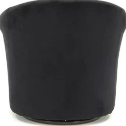 Kirklands Home Marley Swivel Accent Chair Black New