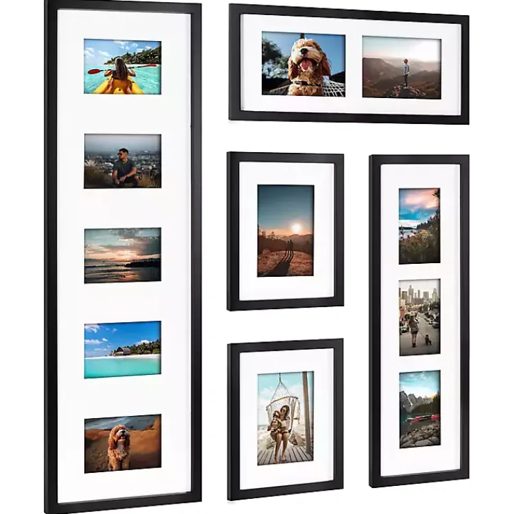 Kirklands Home Black Matted 5-pc. Gallery Wall Picture Frame Set Clearance