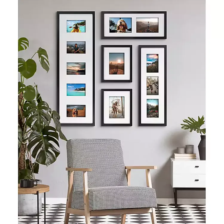 Kirklands Home Black Matted 5-pc. Gallery Wall Picture Frame Set Clearance