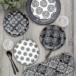 Kirklands Home Black Melamine Bree Serving Tray Outlet