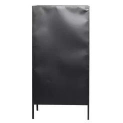 Kirklands Home Black Metal and Brown Wood Standing Wine Rack Online