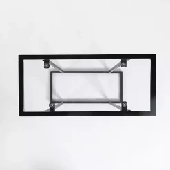 Kirklands Home Metal and Glass Rectangular Accent Table Black