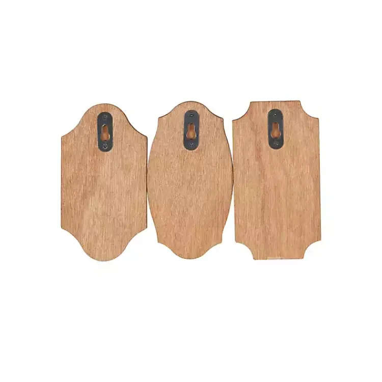 Kirklands Home Black Metal and Wood Wall Hooks, Set of 3 Discount
