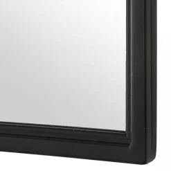Kirklands Home Black Metal Arch Frame Wall Mirror