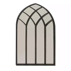 Kirklands Home Black Metal Arch Framed Mirror Sale