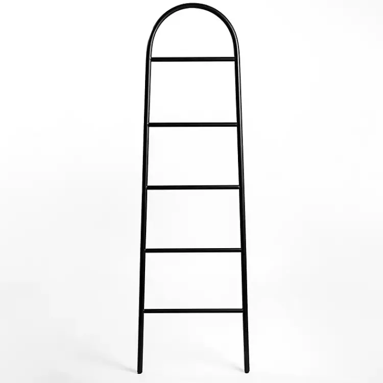 Decorative Accents>Kirklands Home Metal Arched Leaning Ladder Black