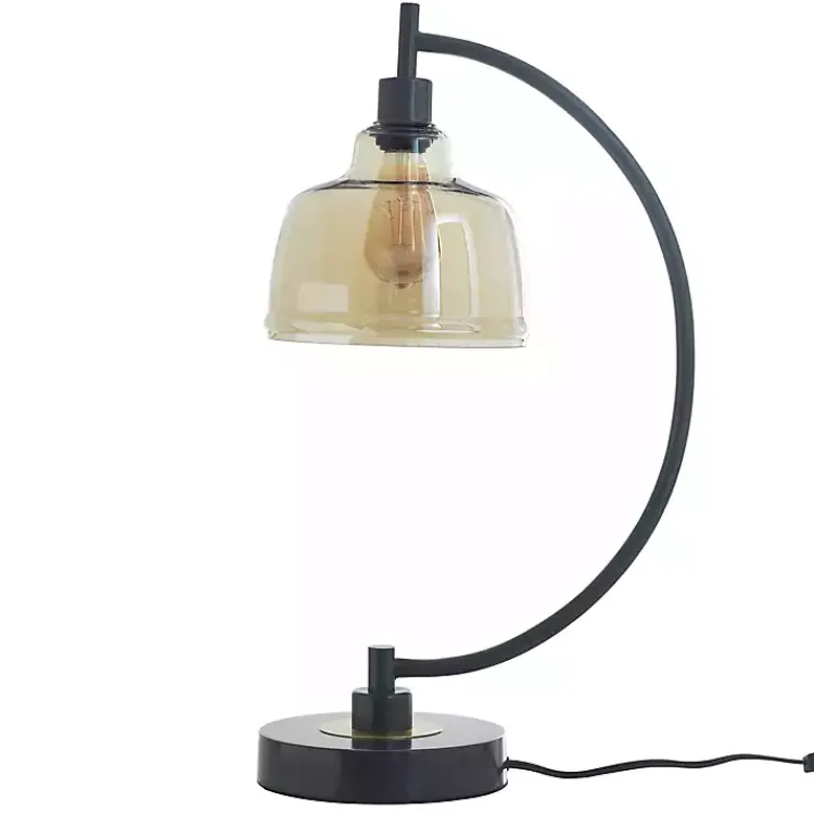 Kirklands Home Black Metal Arched Task Lamp Brown Online