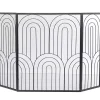 Fireplace Accessories>Kirklands Home Black Metal Arches Fireplace Screen