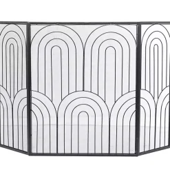 Fireplace Accessories>Kirklands Home Black Metal Arches Fireplace Screen
