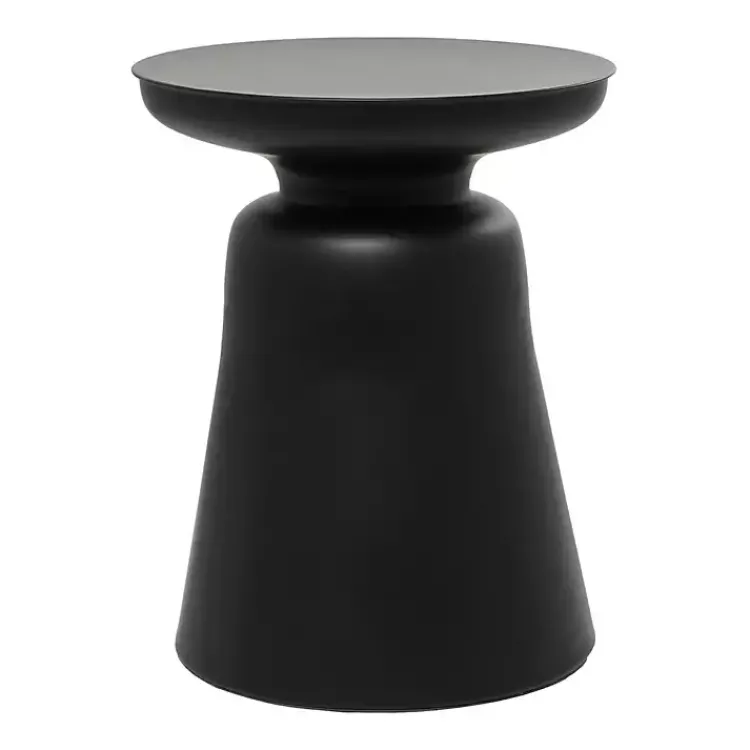 Kirklands Home Metal Bell Shaped Accent Table Black Clearance
