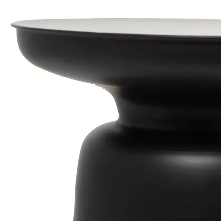 Kirklands Home Metal Bell Shaped Accent Table Black Clearance