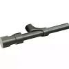Kirklands Home Black Metal Blackout Finial Curtain Rod, 72 in.