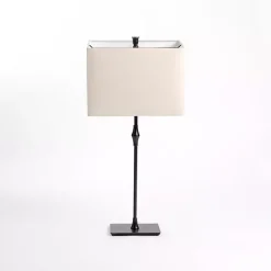 Kirklands Home Black Metal Candlestick Table Lamp Tan Online