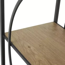 Kirklands Home Black Metal Circles 5-Tier Bookcase Clearance