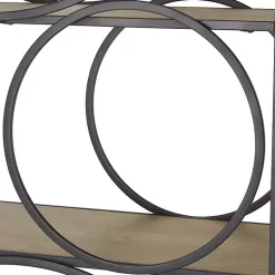 Kirklands Home Black Metal Circles 5-Tier Bookcase Clearance