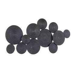 Kirklands Home Metal Circles Wall Plaque Black Online
