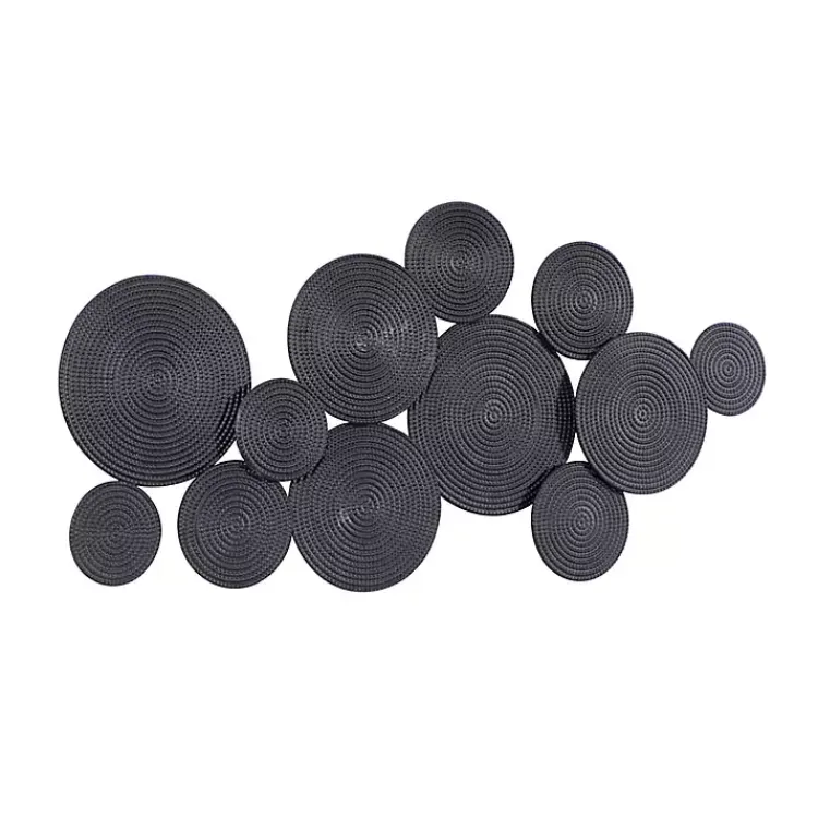Kirklands Home Metal Circles Wall Plaque Black Online