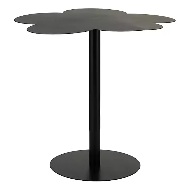 Kirklands Home Metal Clover Accent Table Black Sale