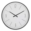 Kirklands Home Black Metal Contemporary Wall Clock Outlet