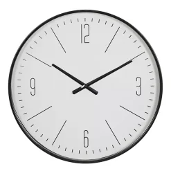 Kirklands Home Black Metal Contemporary Wall Clock Outlet