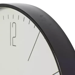 Kirklands Home Black Metal Contemporary Wall Clock Outlet