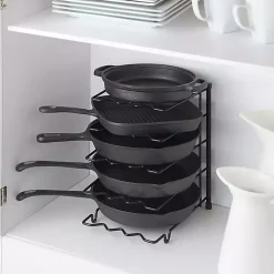 Kirklands Home Metal Cookware Rack Black Clearance