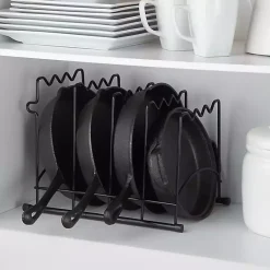Kirklands Home Metal Cookware Rack Black Clearance