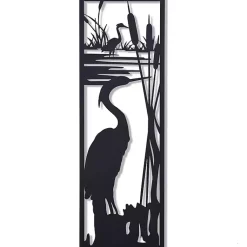 Kirklands Home Metal Egrets I Wall Plaque Black Best