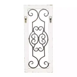 Kirklands Home Black Metal Farmhouse Scroll Wall Plaque Outlet