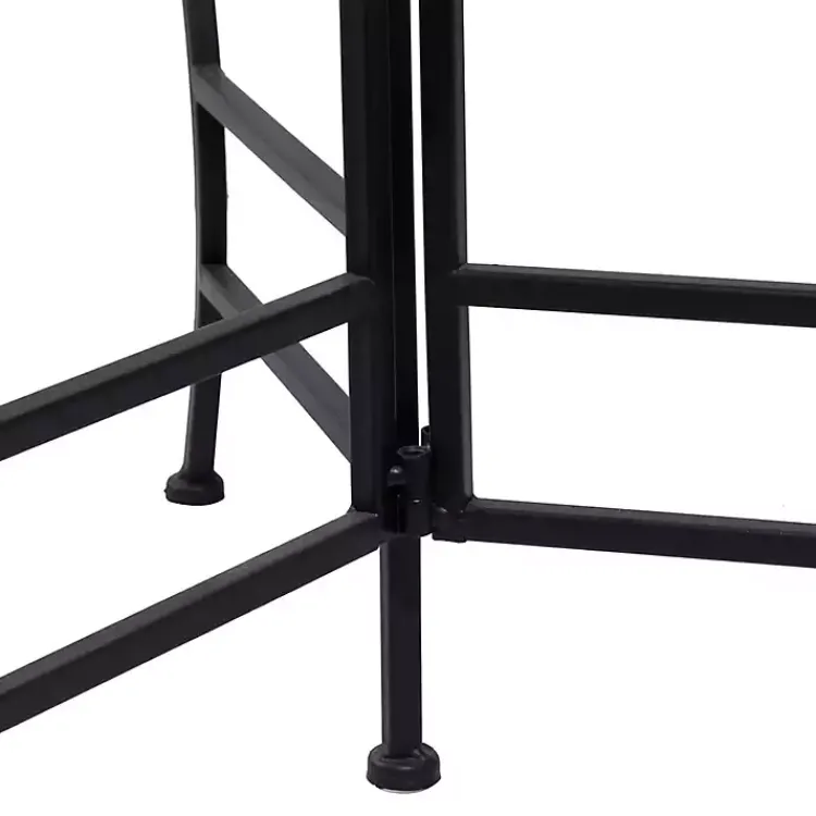 Kirklands Home Metal Floral 3-Tier Plant Stand Black Hot