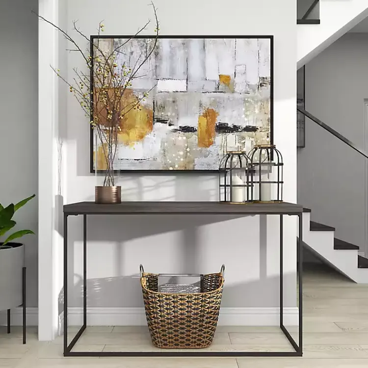 Lanterns>Kirklands Home Metal Frame Lanterns, Set of 2 Black