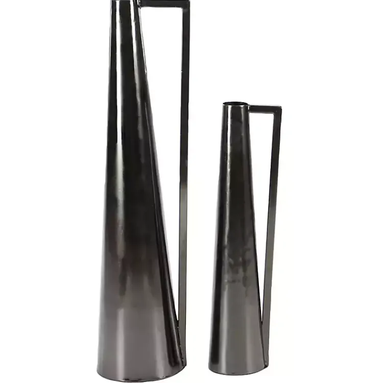 Vases>Kirklands Home Metal Glam Vases, Set of 2 Black