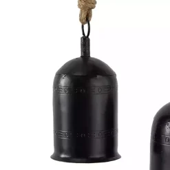 Decorative Accents>Kirklands Home Metal Hanging Bells, Set of 3 Black