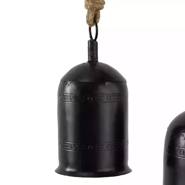 Decorative Accents>Kirklands Home Metal Hanging Bells, Set of 3 Black