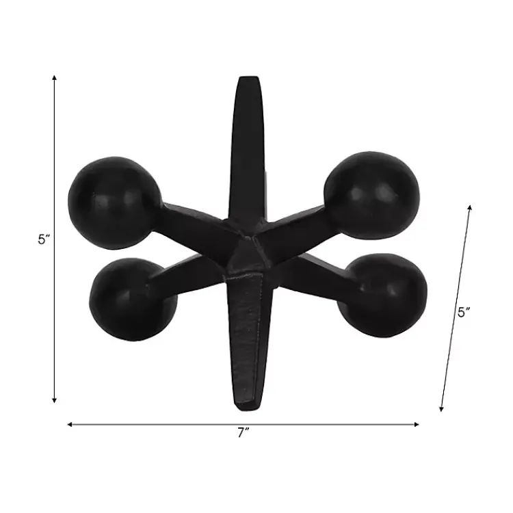 Statues & Figurines>Kirklands Home Metal Jack Sculpture Black
