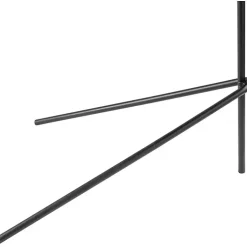 Kirklands Home Black Metal Jeri Floor Lamp with Rat Shade Tan Online