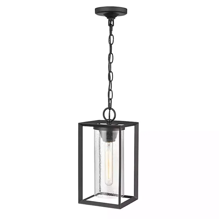 Kirklands Home Metal Lantern Pendant Light Black New