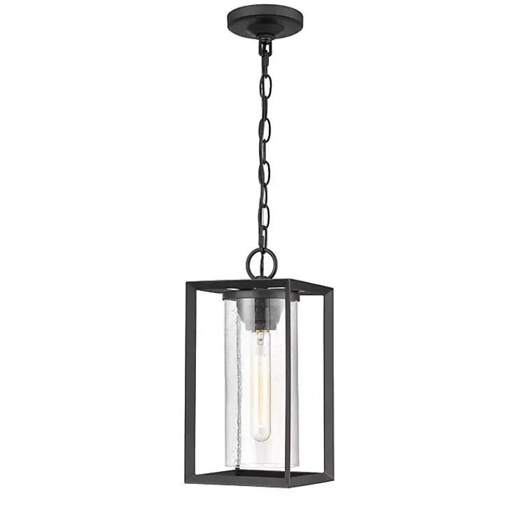 Kirklands Home Metal Lantern Pendant Light Black New